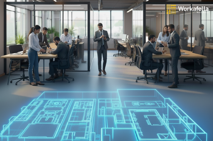 Modern custom-built office space designed by Workafella for growing businesses     